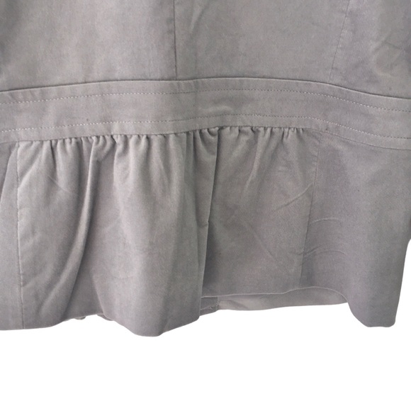 Talbots Velvet Blazer Grace Fit Semi-Fitted Single Breasted Silver Gray NWT | 14 - Picture 5 of 12